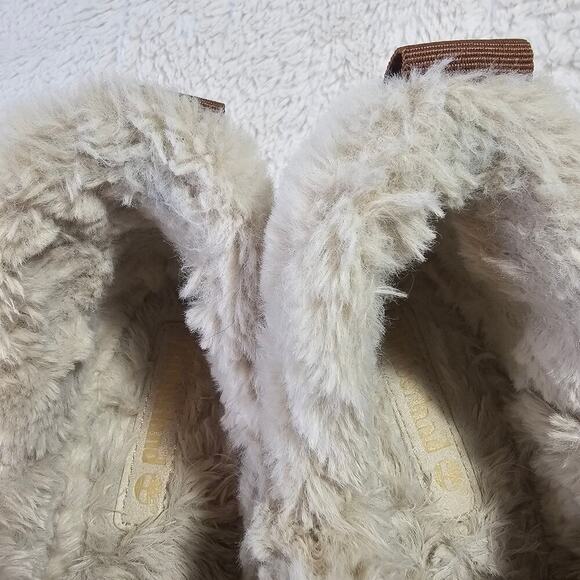 Timberland Sz10 W's Skyla Bay Suede Faux Fur Lined Warm Slipon brown shoes Cabin - Picture 9 of 15